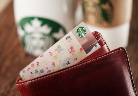 Starbucks keychain deals gift card