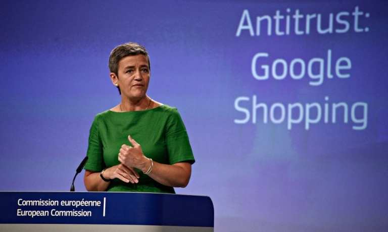 Margrethe Vestager Google fine