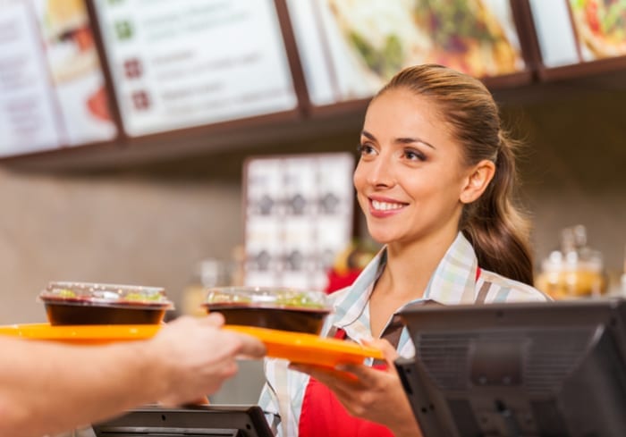 teen restaurant worker