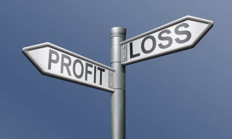 profit loss signpost