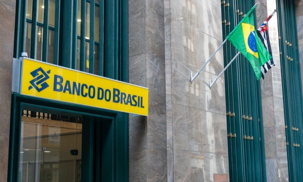 Banco Do Brasil Agency, Known As BB or Brazil Bank, on Aclimacao Avenue.  Editorial Image - Image of property, brasil: 231142430