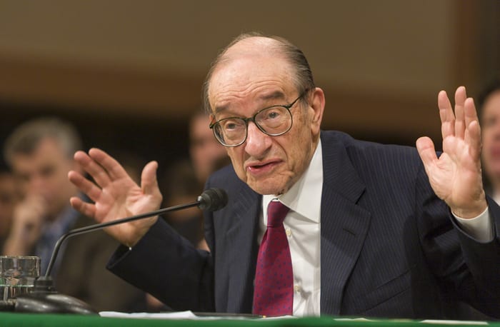 former U.S. Federal Reserve Chairman Alan Greenspan, central banks, sovereign credit backing, cryptocurrency, bitcoin, news digital currency, bitcoin,