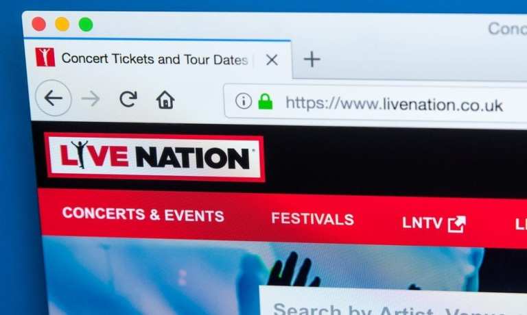 Live Nation ticket sales