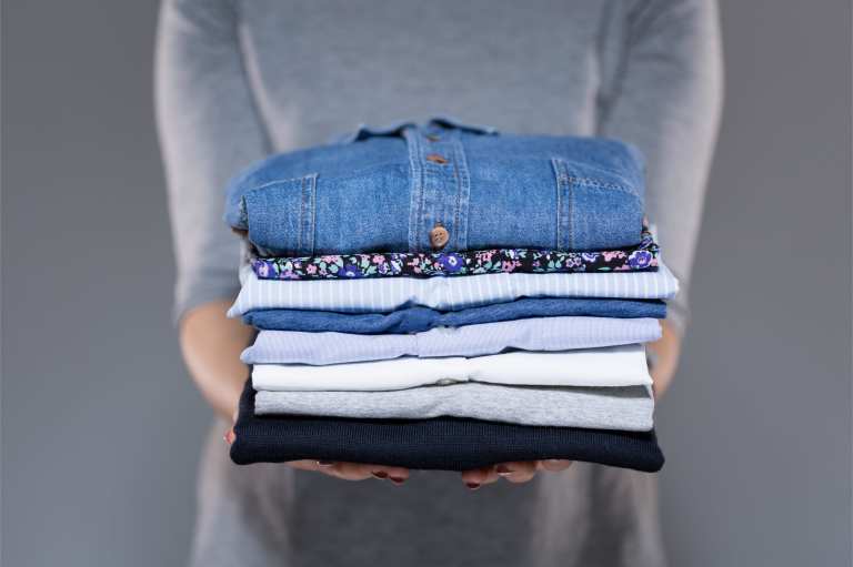 clothing folded