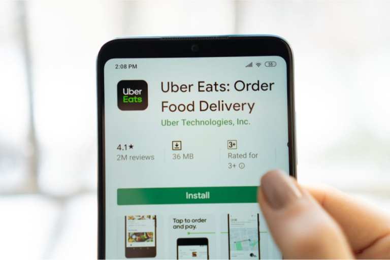 Uber Eats app