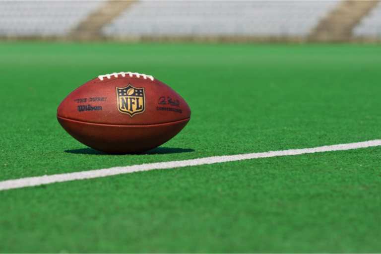 NFL football on field