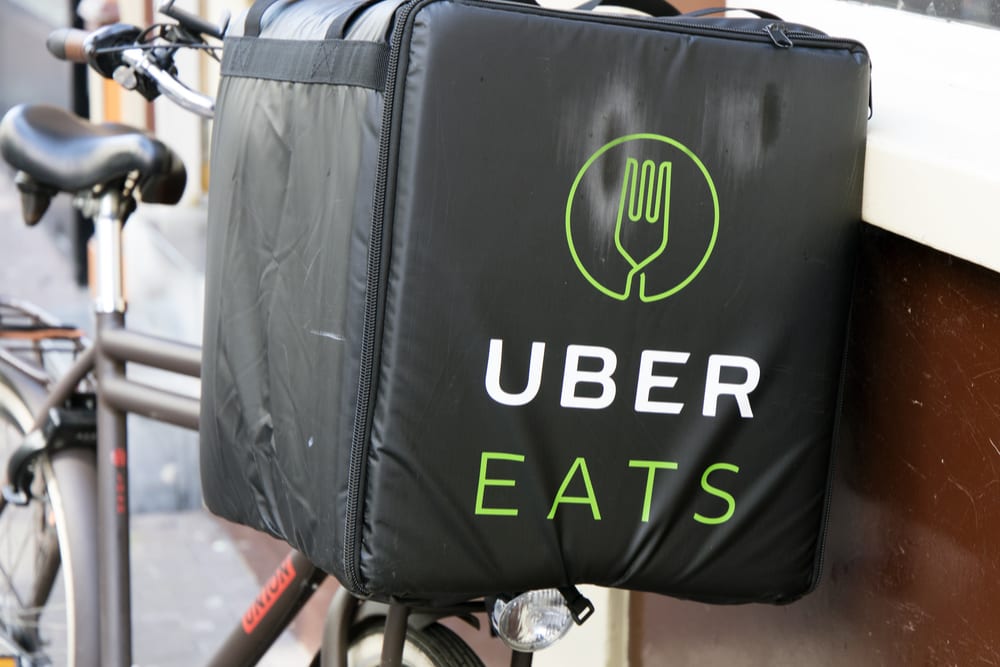 deliver with uber bicycle