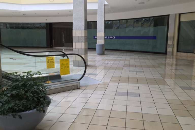 empty shopping mall