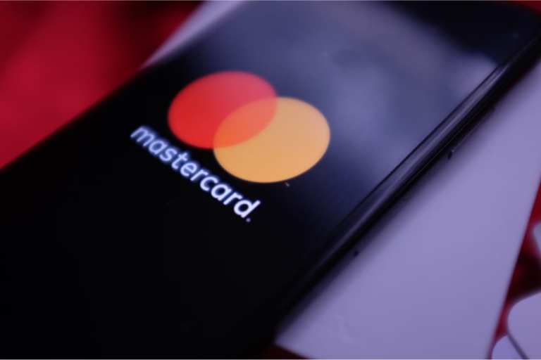 Mastercard on smartphone