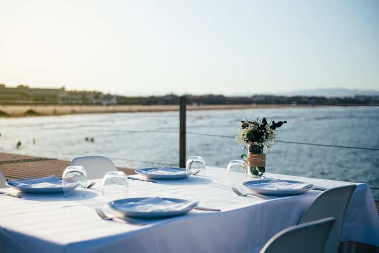 fine dining outdoor table