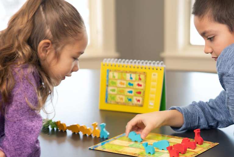 two children playing game