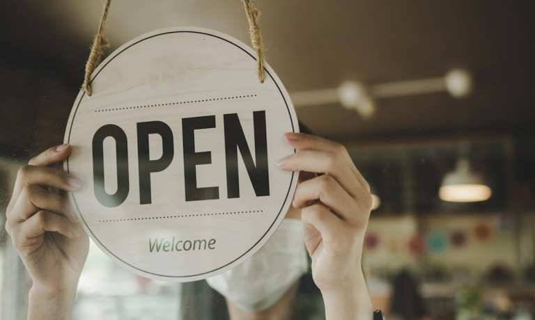 restaurant open sign