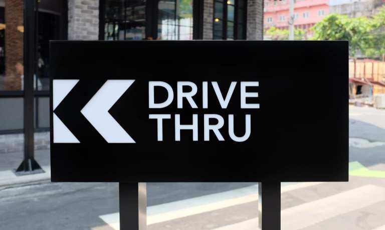 drive-thru sign