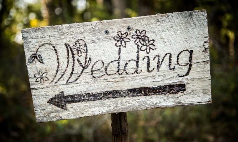 wedding sign