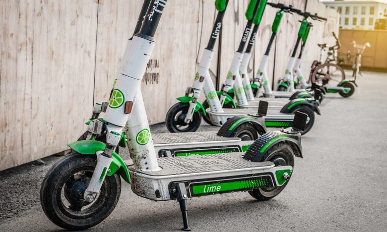 Lime scooters