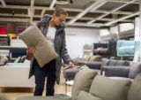 woman shopping for furniture