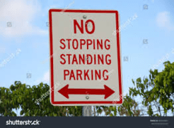 No stopping sign