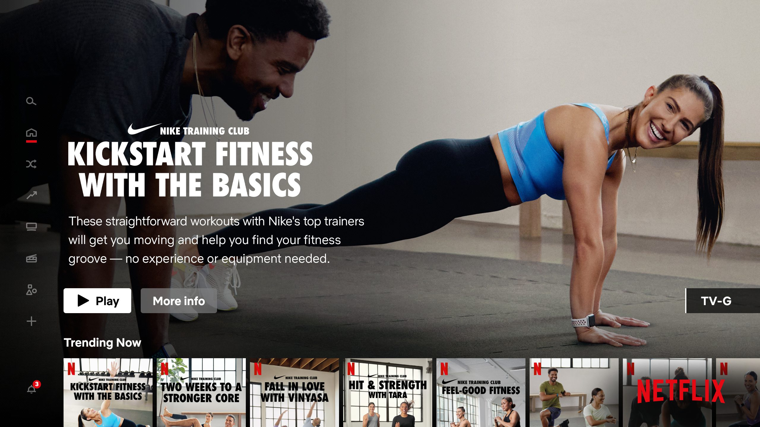 Netflix and Nike Training Club Pact Represents Another Flat for