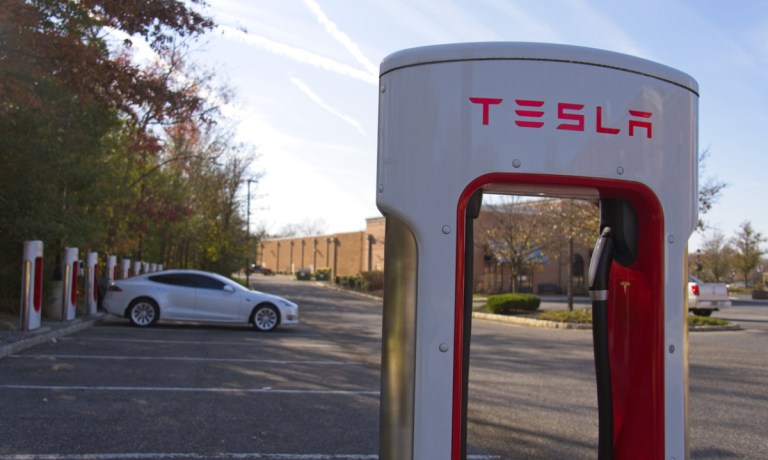 Tesla charging station