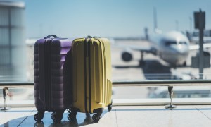 suitcases at airport