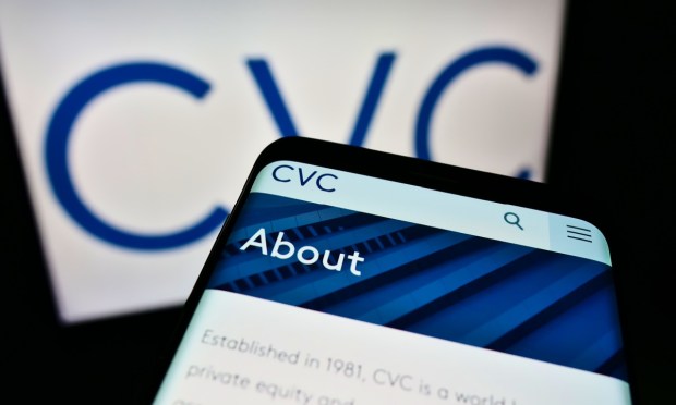CVC Capital Partners on smartphone