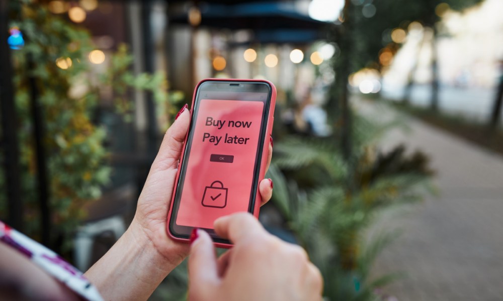 buy now pay later on smartphone