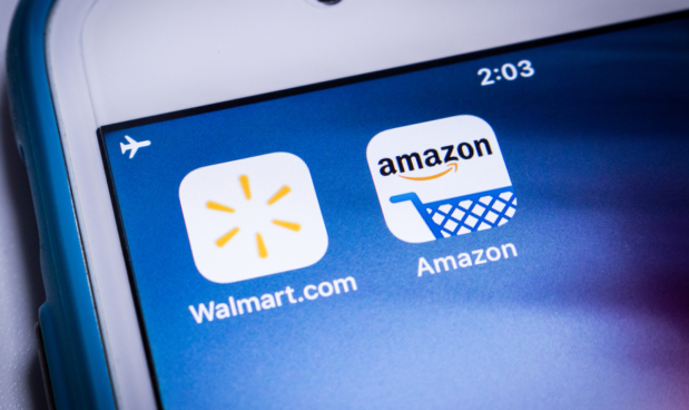 Amazon and Walmart apps