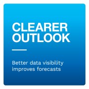 Clearer outlook: Better data visibility improves forecasts.