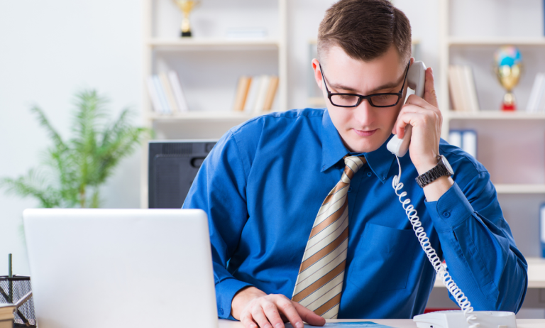 businessman on phone