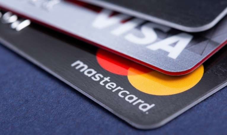 Visa and Mastercard credit cards