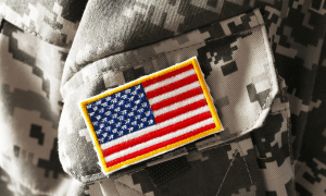 Army uniform flag patch
