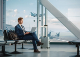 traveler at airport