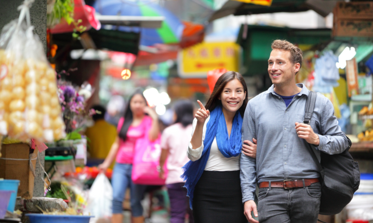 tourists in China