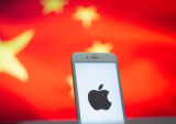 Apple iPhone against Chinese flag