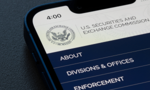 Securities and Exchange Commission on smartphone