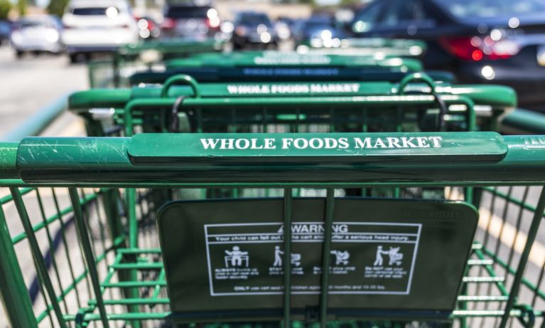 Whole Foods shopping carts